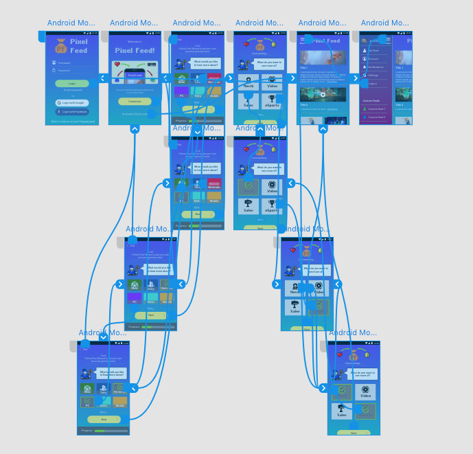 Pixelfeed - Gaming News App Concept